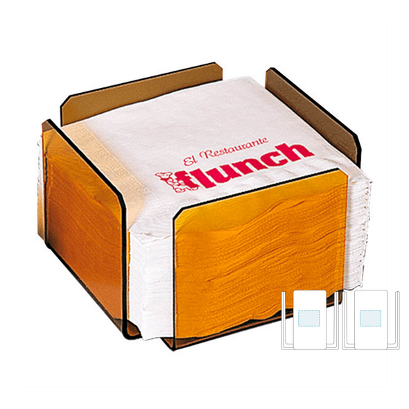 Napkin Dispenser Pink Clear Methacrylate